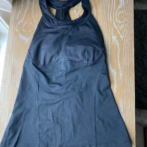 Lululemon high neck run tank with black mesh - 6